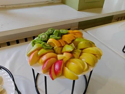 Fresh fruit platter Stock Photos