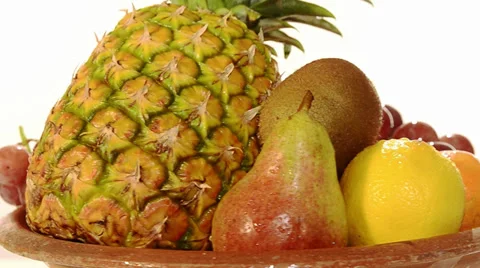 Fresh fruit rotating Video stock 31204007