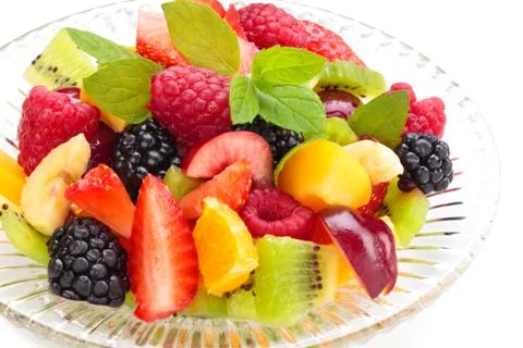 Fresh fruit salad. Stock Photos