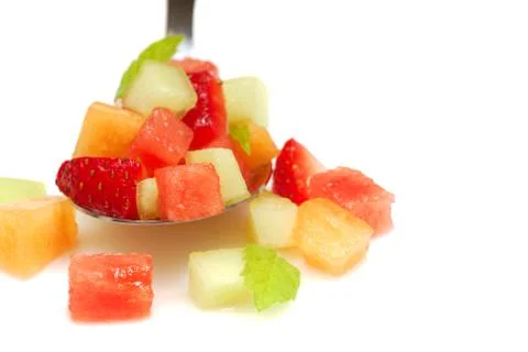 Fresh fruit salsa Stock Photos