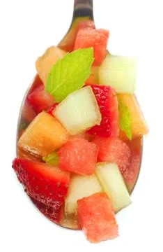 Fresh fruit salsa Stock Photos