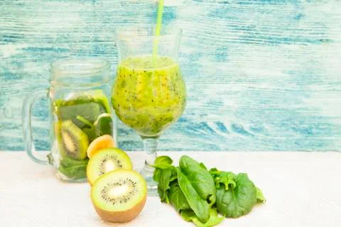 Fresh fruit smoothie Stock Photos