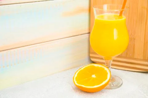 Fresh fruit smoothie Stock Photos