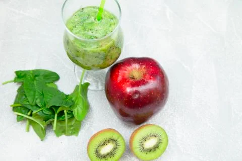 Fresh fruit smoothie Stock Photos