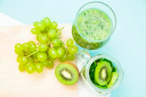 Fresh fruit smoothie Stock Photos