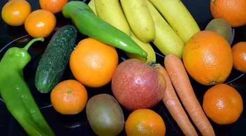Fresh fruit vegetables Stock-Fotos