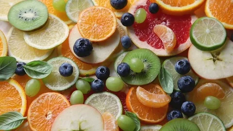 Fresh fruits Stock Footage 118637792