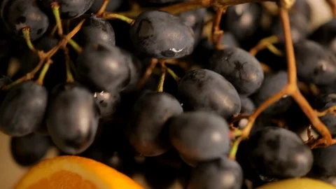 Fresh fruits on kitchen table Stock Footage 100933320