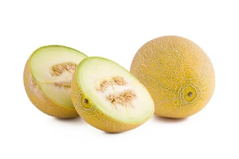 Fresh galia melon Stock Photos