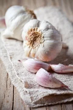 Fresh garlic Stock Photos