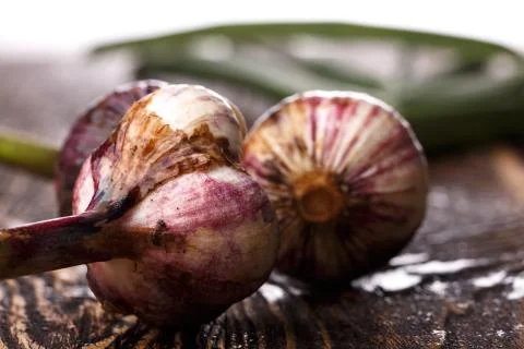 Fresh garlic Stock-Fotos