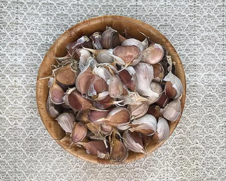 Fresh garlic Foto stock