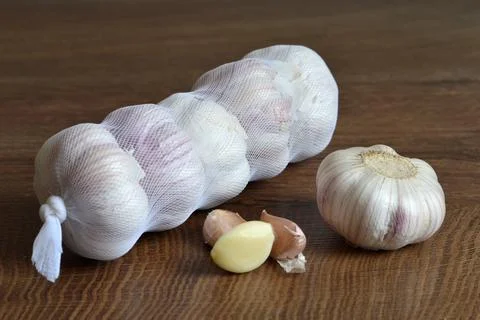 Fresh garlic Stock Photos