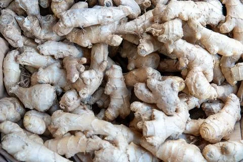 Fresh Ginger Close Up Stock Photos