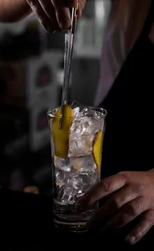 Fresh ginger coktail Stock Photos