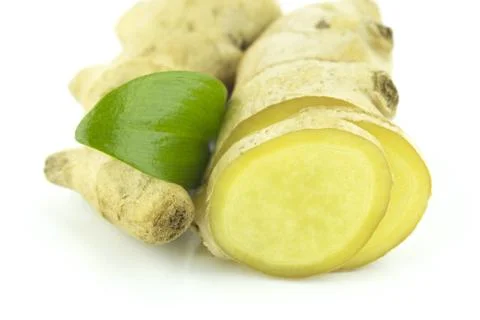 Fresh Ginger root Stock Photos