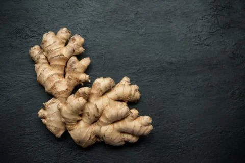 Fresh ginger root Stock Photos