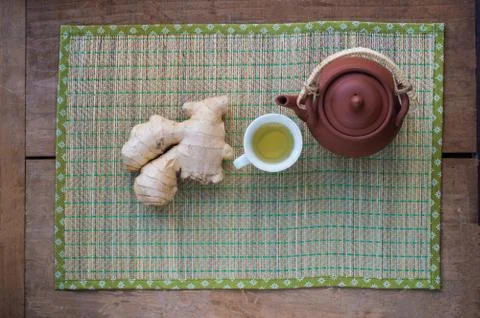 Fresh ginger tea Stock Photos