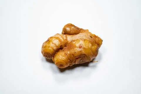 Fresh ginger on white background Stock Photos