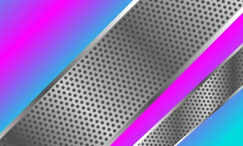 Fresh Gradient Silver Metallic Background Modern Stock Illustration