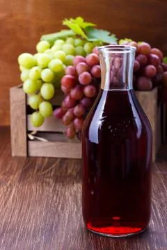 Fresh grape juice Stock Photos