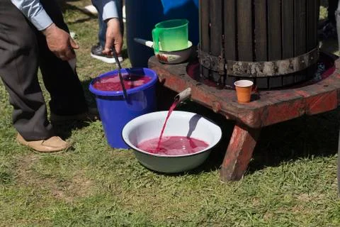 Fresh grape juice. Stock Photos