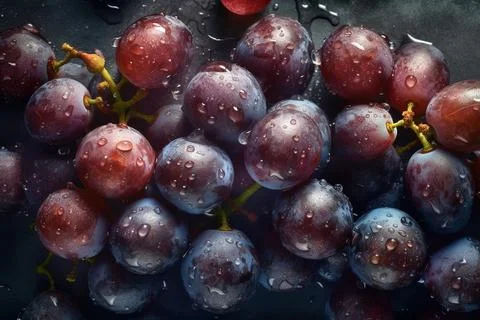 Fresh Grape Set Stock Photos