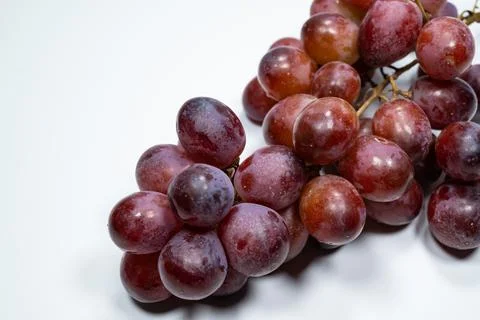 Fresh grape on white background Stock Photos