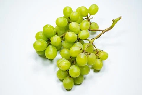 Fresh grape on white background Stock Photos