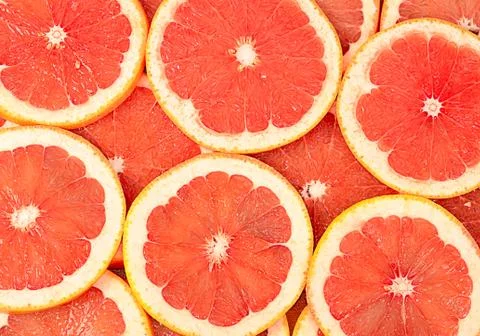 Fresh grapefruit as a background Stock Photos