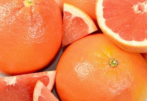 Fresh grapefruit as a background Stock Photos