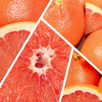 Fresh grapefruit as a background Stock Photos