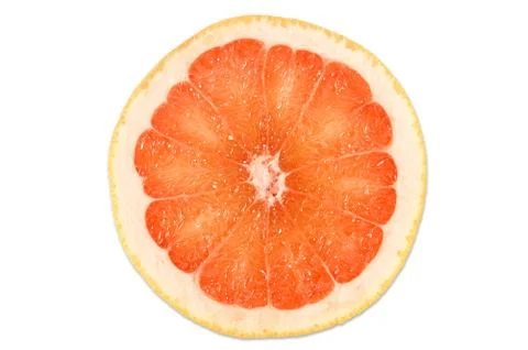 Fresh grapefruit cut in half Stock Photos