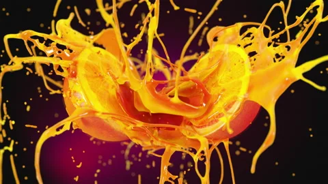 Fresh Grapefruit fruit squirting with juice in slow motion 4K Stock Footage 170622909