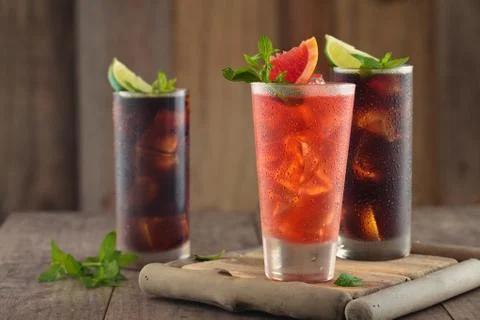 Fresh grapefruit lemonade. Stock Photos