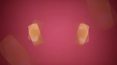 Fresh Grapefruit Slices Tossed Up Flying Hanging In The Air And Falling Down Video stock 137315357
