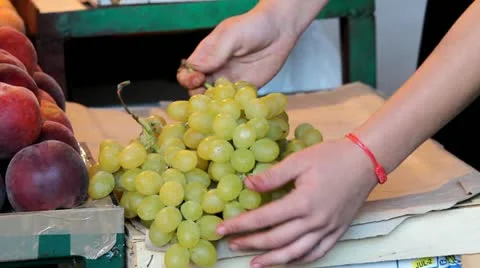 Fresh grapes Stock Footage 12206965