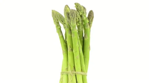 Fresh green asparagus Stock Footage 12462758