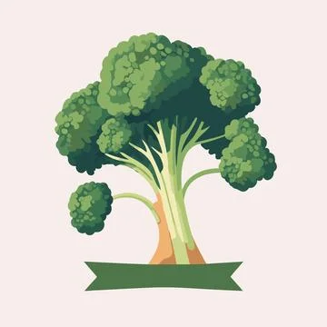Fresh green broccoli vegetable icon isolated vector illustration Stock Illustration