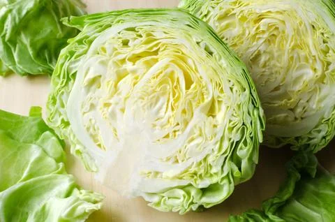Fresh green cabbage Stock Photos