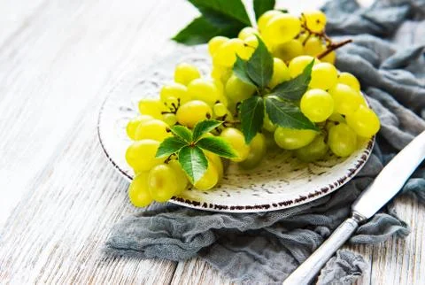 Fresh green grape Foto stock