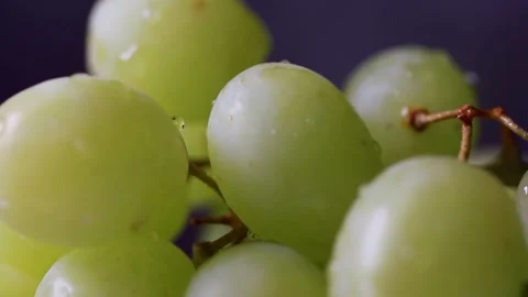 A fresh green grapes close up Stock Footage 148332541
