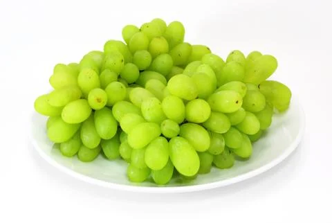 Fresh green grapes Stock Photos