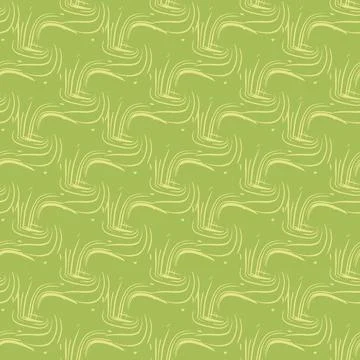 Fresh green grass seamless vector abstract pattern Illustrazione stock