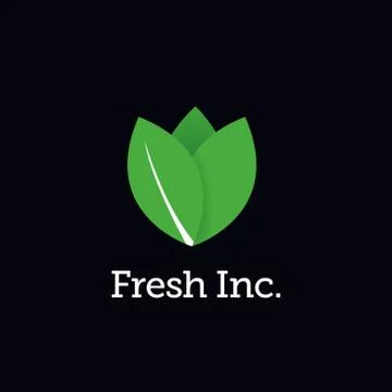 Fresh Green Leaf Vegetable Logo Symbol Icon Stock Illustration