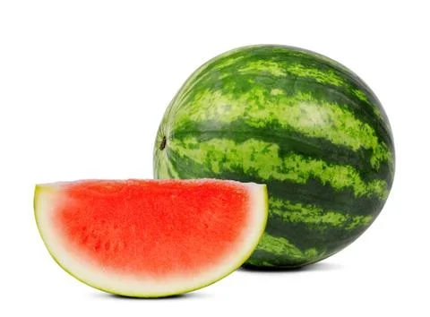 Fresh green melon Stock Photos