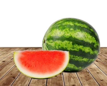 Fresh green melon Stock Photos