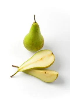 Fresh green pears Foto stock