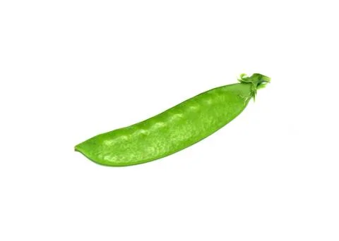 Fresh green peas isolated on a white background. Studio photo Stock Photos