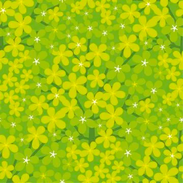 Fresh green seamless pattern for surface design Illustrazione stock